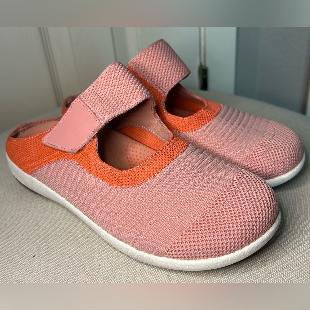 Spenco Magnolia Coral Knit Orthotic Memory Slip-on Mules Mary Janes 7